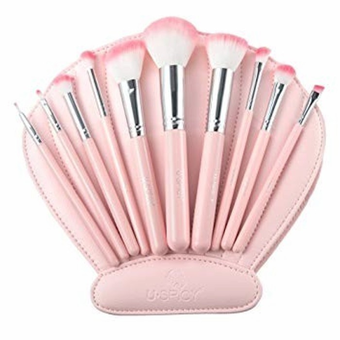 Set Pensule Machiaj,SCOICA-10 bucati+borseta