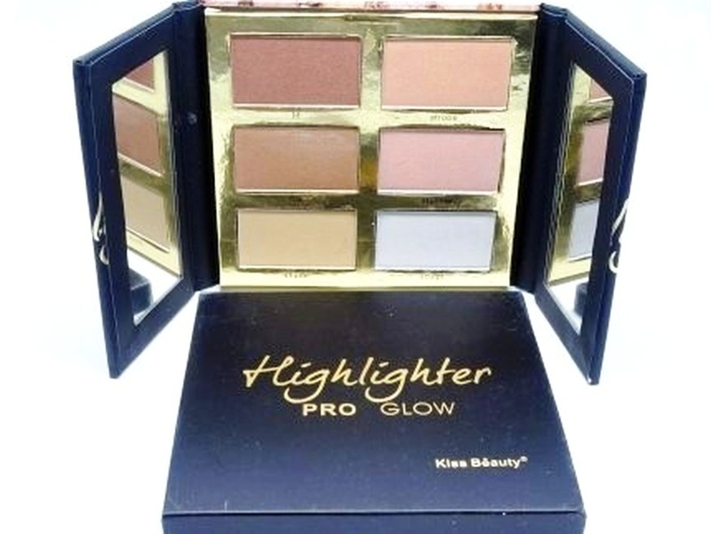 Paleta iluminatoare Pro Glow,KISS BEAUTY-6 nuante