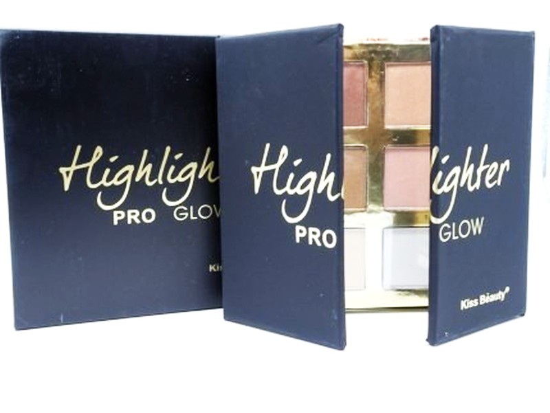 Paleta iluminatoare Pro Glow,KISS BEAUTY-6 nuante - imagine 4