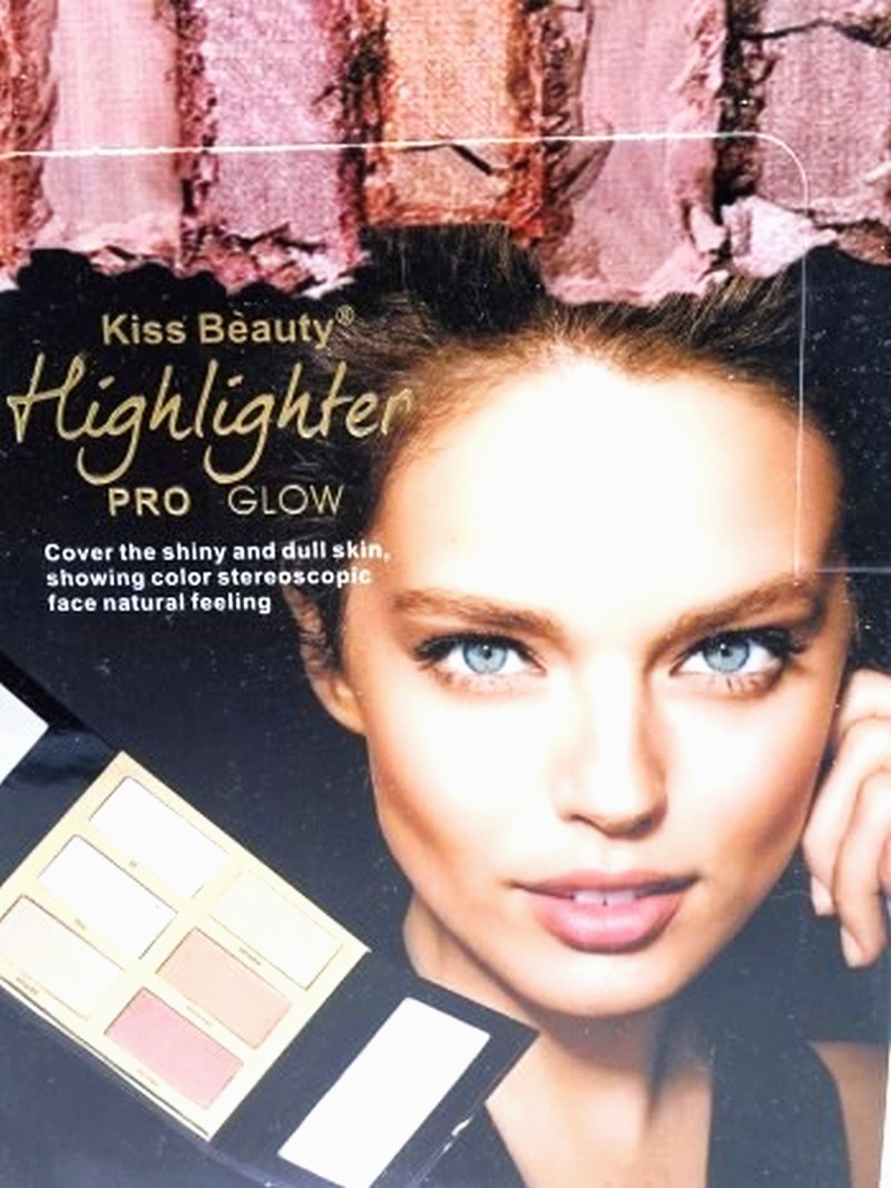 Paleta iluminatoare Pro Glow,KISS BEAUTY-6 nuante - imagine 9