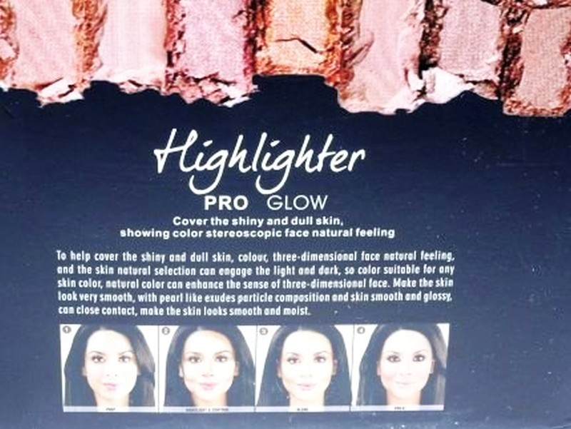 Paleta iluminatoare Pro Glow,KISS BEAUTY-6 nuante - imagine 10