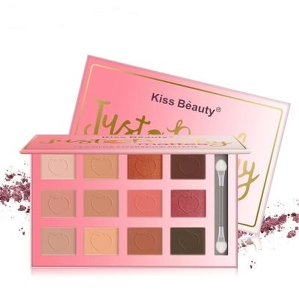 Paleta Farduri,Just  Peachy,KISS BEAUTY -12 culori