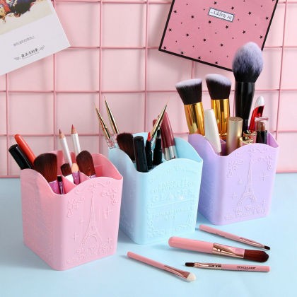 Organizator Cosmetice cu Compartimente-Pensule,Pile,Creioane Dermatograf,etc