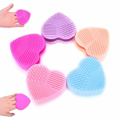 Accesoriu Silicon Curatare Pensule Machiaj -heart - imagine 2