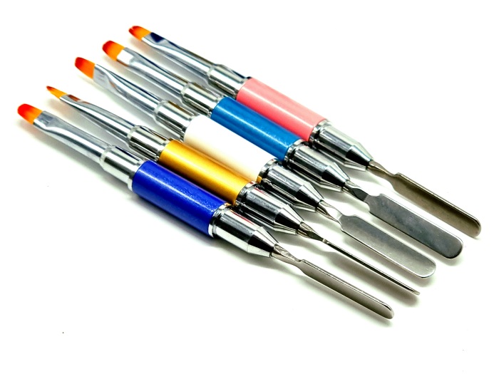 Pensula ptr.PolyGel cu Spatula