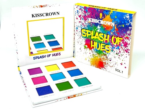 Trusa Profesionala Farduri,Splash Of Hues,KISS CROWN-9 culori