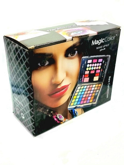 Trusa Machiaj Multifunctionala cu Poseta Reutilizabila, MAGIC COLOR- Makeup Kit- black - imagine 14