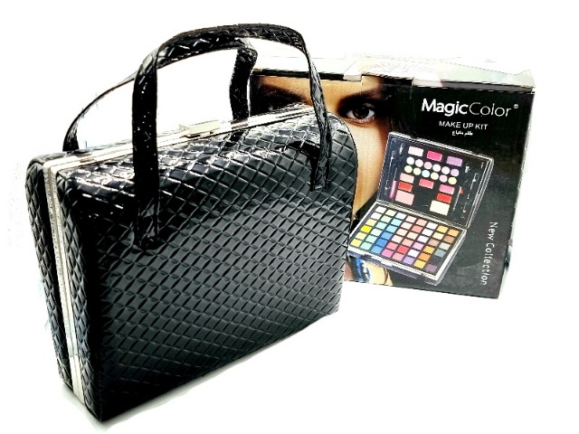 Trusa Machiaj Multifunctionala cu Poseta Reutilizabila, MAGIC COLOR- Makeup Kit- black - imagine 10