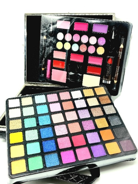 Trusa Machiaj Multifunctionala cu Poseta Reutilizabila, MAGIC COLOR- Makeup Kit- black - imagine 11