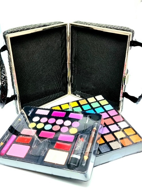 Trusa Machiaj Multifunctionala cu Poseta Reutilizabila, MAGIC COLOR- Makeup Kit- black - imagine 12