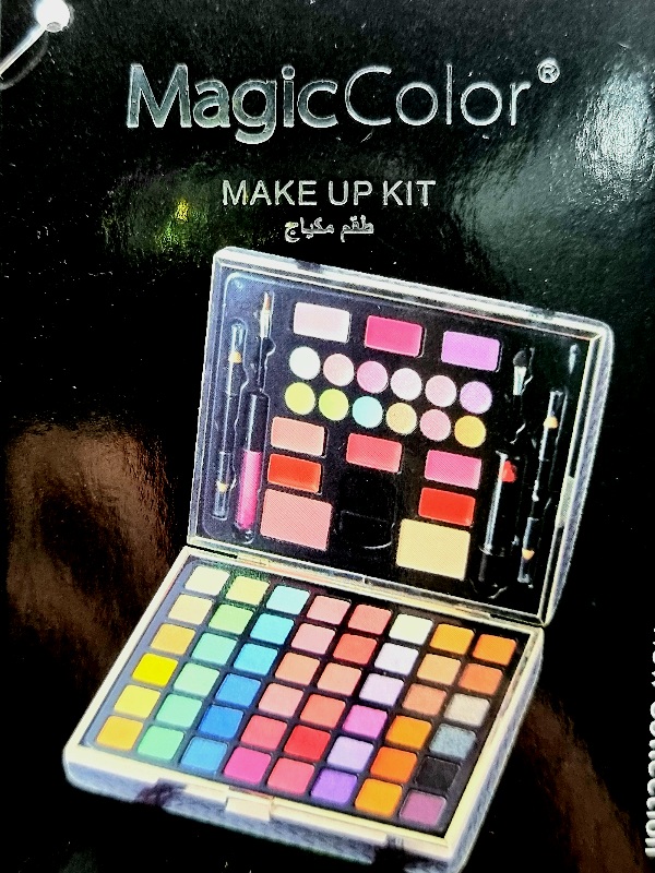 Trusa Machiaj Multifunctionala cu Poseta Reutilizabila, MAGIC COLOR- Makeup Kit- black - imagine 13