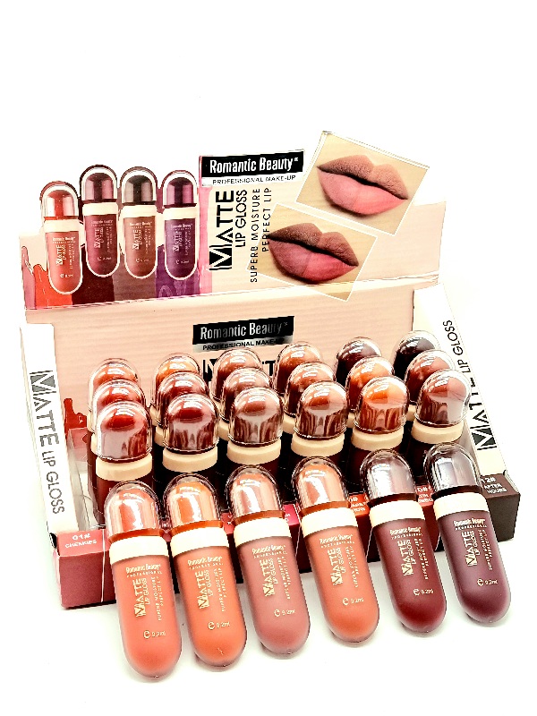 Ruj Lichid Mat, Rezistent la Transfer,ROMANTIC BEAUTY-Matte - imagine 3
