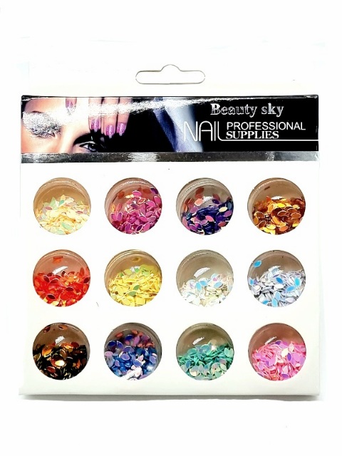 Ornamente Unghii, Lacrimi Multicolore - imagine 3