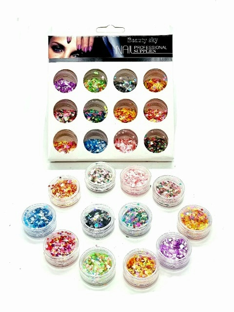 Paiete Unghii ,Stelute Multicolore Confetti - imagine 4