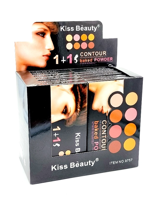 Paleta Corectoare,Iluminatoare si Pudra Bronzanta ,KISS BEAUTY -6 nuante - imagine 2