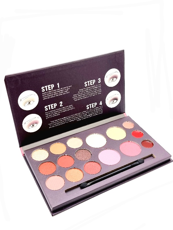 Trusă Farduri Multifuncțională,The Esential,CONTOUR– fard ochi, pudră, blush si ruj