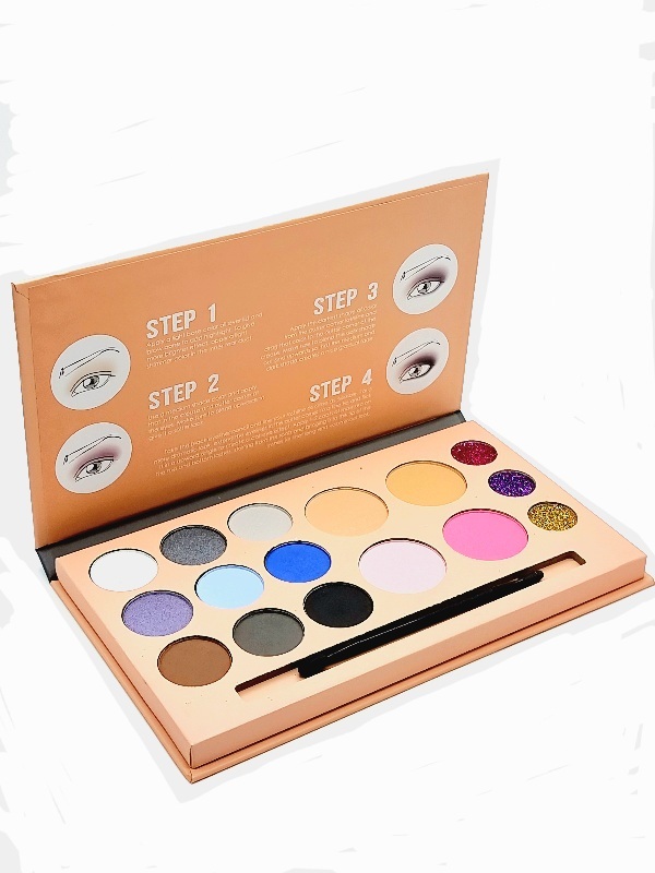 Trusă Farduri Multifuncțională,The Nudes,SHADING– fard ochi, pudră, blush si glitter