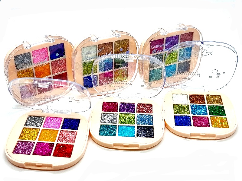 Farduri Pleoape Sclipici,Mermaid,GULFLOWER-9 culori glitter - imagine 4
