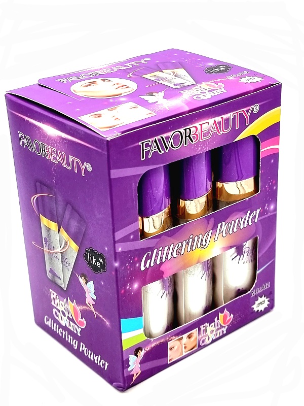 Iluminator Pudra cu Sclipici ptr. Fata si Corp ,FAVOR BEAUTY - imagine 8