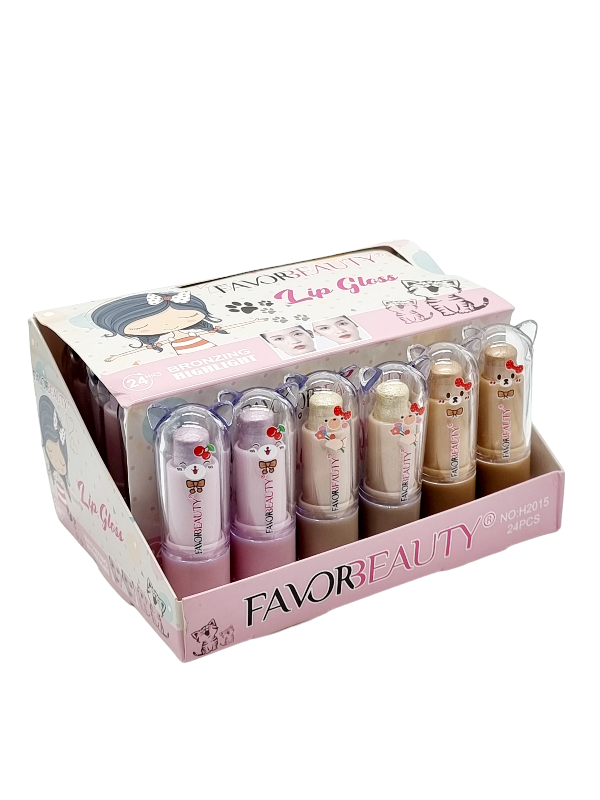 Iluminator Fata si Corp Stick,FAVOR BEAUTY-3 nuante - imagine 2