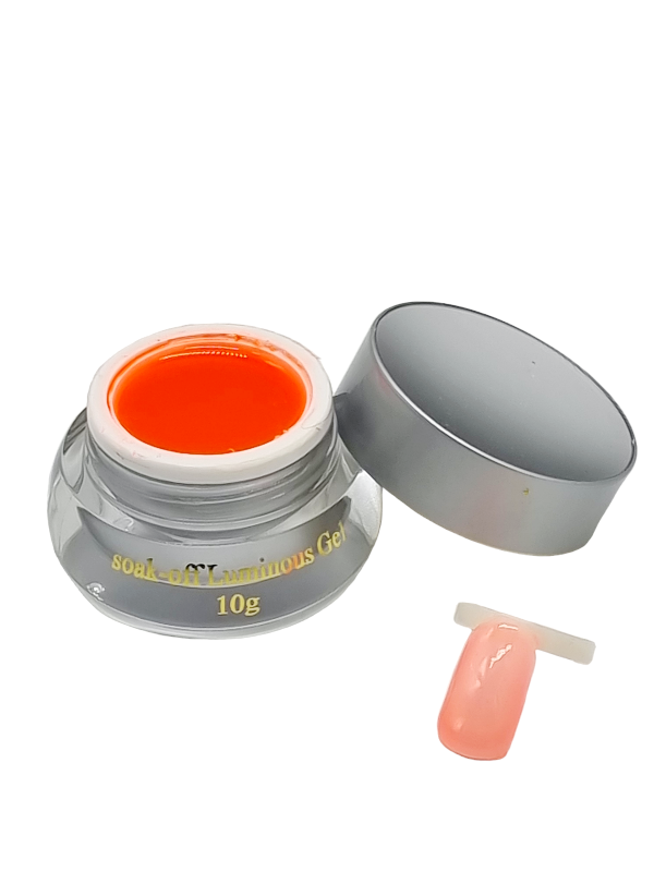 Gel de Constructie,Soak-off Luminous-orange fosforescent - imagine 3