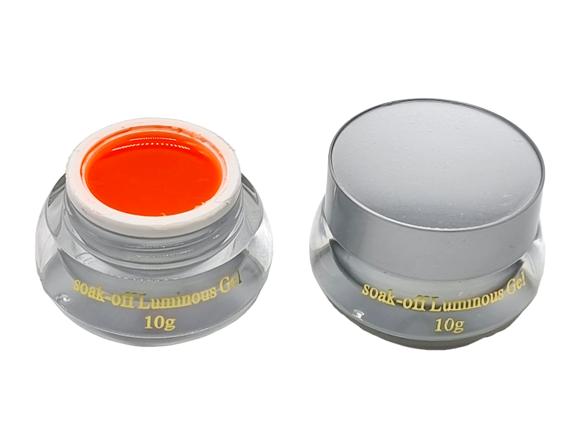 Gel de Constructie,Soak-off Luminous-orange fosforescent - imagine 4