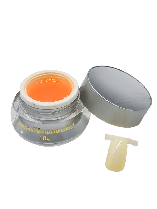Gel de Constructie,Soak-off Luminous-yellow fosforescent - imagine 3
