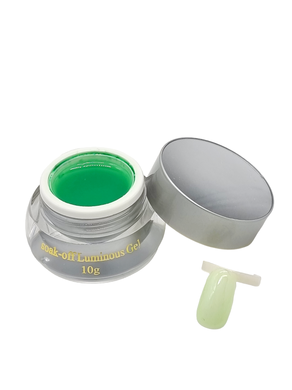 Gel de Constructie,Soak-off Luminous-green fosforescent - imagine 3