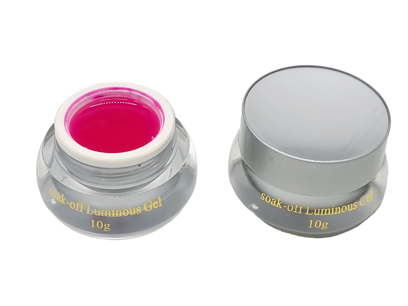 Gel de Constructie,Soak-off Luminous-pink fosforescent - imagine 4