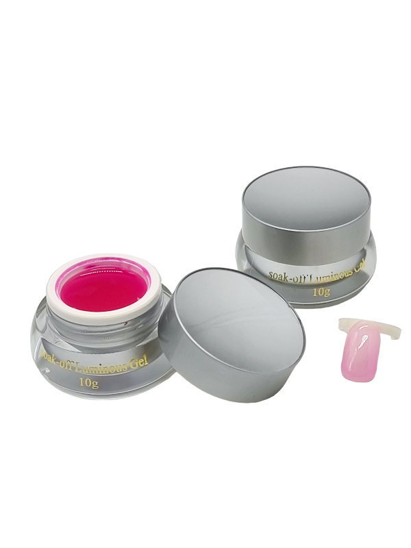 Gel de Constructie,Soak-off Luminous-pink fosforescent - imagine 5