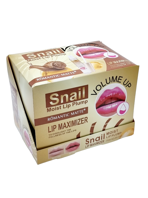 Luciu ptr. Buze cu Extract de Mucina de Melc,ROMANTIC- efect de marire a buzelor instant COD RY-1329 - imagine 7