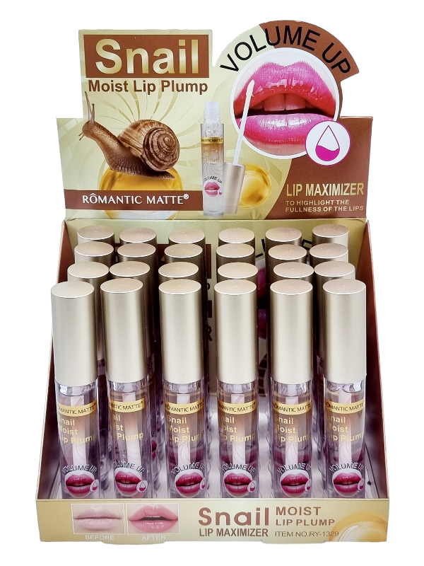 Luciu ptr. Buze cu Extract de Mucina de Melc,ROMANTIC- efect de marire a buzelor instant COD RY-1329 - imagine 6