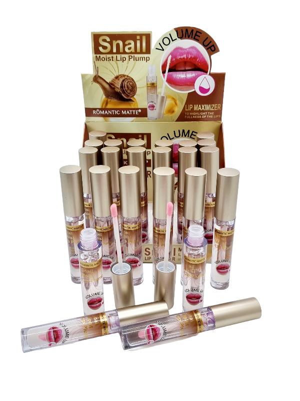 Luciu ptr. Buze cu Extract de Mucina de Melc,ROMANTIC- efect de marire a buzelor instant COD RY-1329