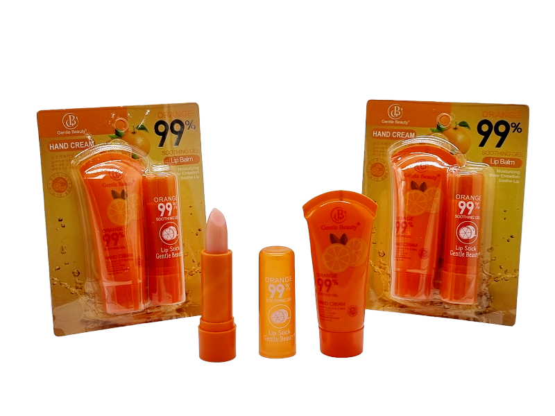 Crema de Maini si Balsam de Buze,GENTLE BEAUTY-orange 99%