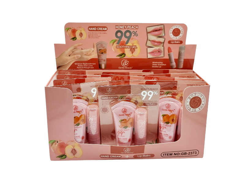 Crema de Maini si Balsam de Buze,GENTLE BEAUTY-honey peach 99% - imagine 3