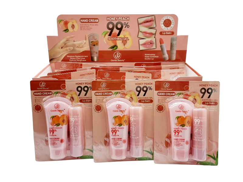 Crema de Maini si Balsam de Buze,GENTLE BEAUTY-honey peach 99% - imagine 4
