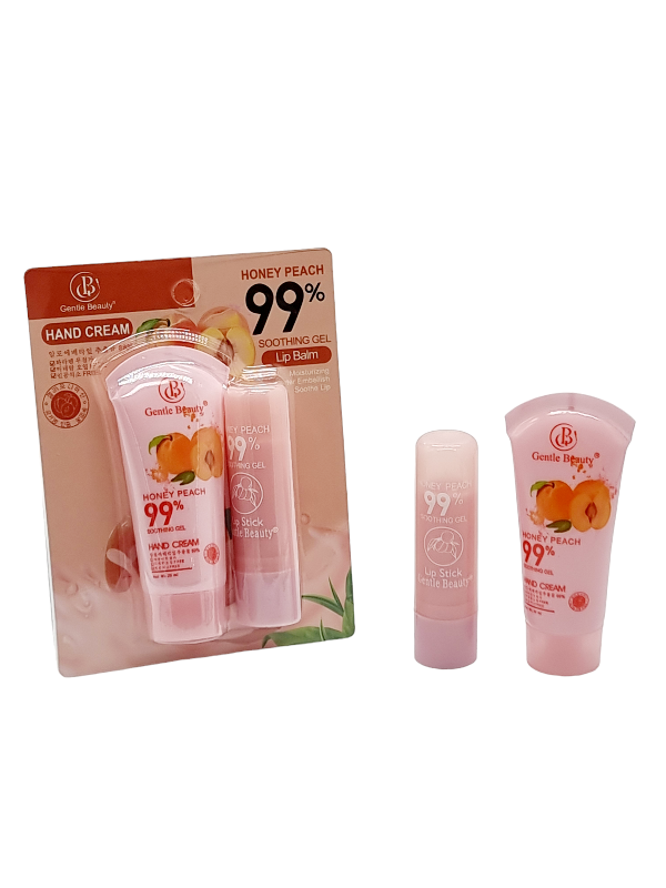Crema de Maini si Balsam de Buze,GENTLE BEAUTY-honey peach 99% - imagine 5