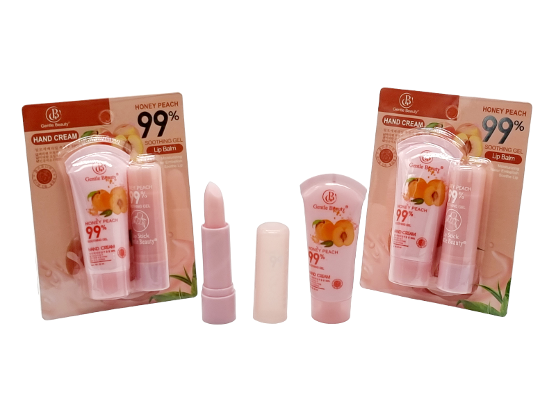 Crema de Maini si Balsam de Buze,GENTLE BEAUTY-honey peach 99%