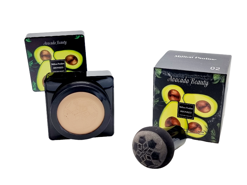 Fond de Ten,CC Crema cu Acoperire Naturala si Efect de Matifiere,AVOCADO-cu buretel