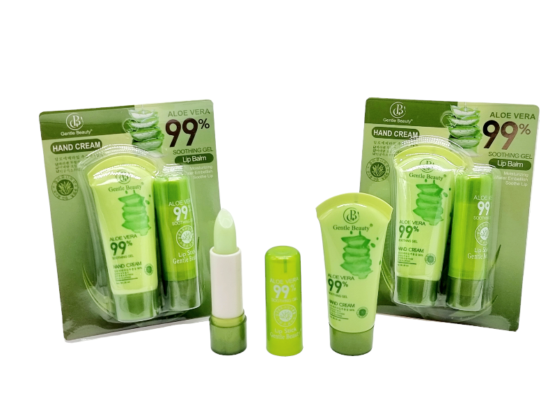 Crema de Maini si Balsam de Buze,GENTLE BEAUTY-aloe vera 99%