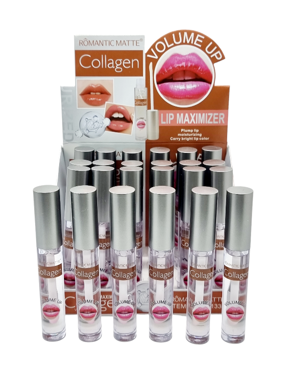 Luciu ptr. Buze cu Colagen,ROMANTIC- efect de marire a buzelor instant COD RY-1336 - imagine 2