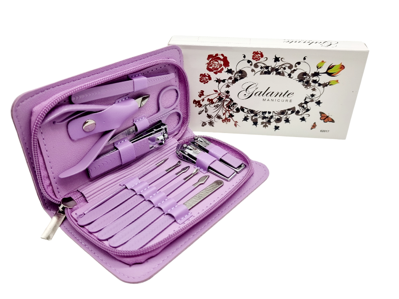 Trusa Manichiura si Pedichiura,Mauve-12 piese - imagine 5