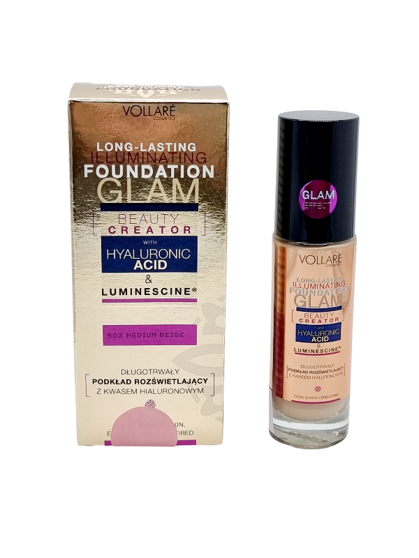 Fond de Ten,Hyaluronic Acid&Luminescine,VOLLARE -504 Natural