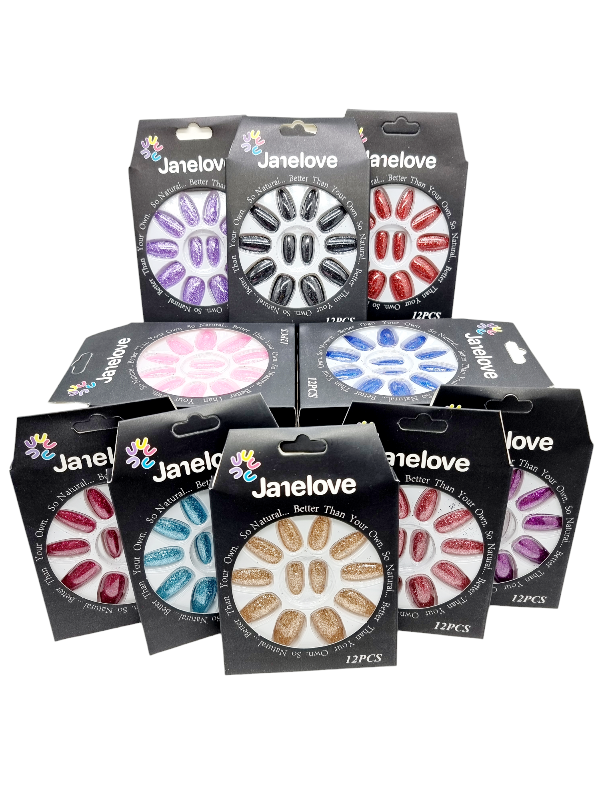Unghii False,JANELOVE,glitter