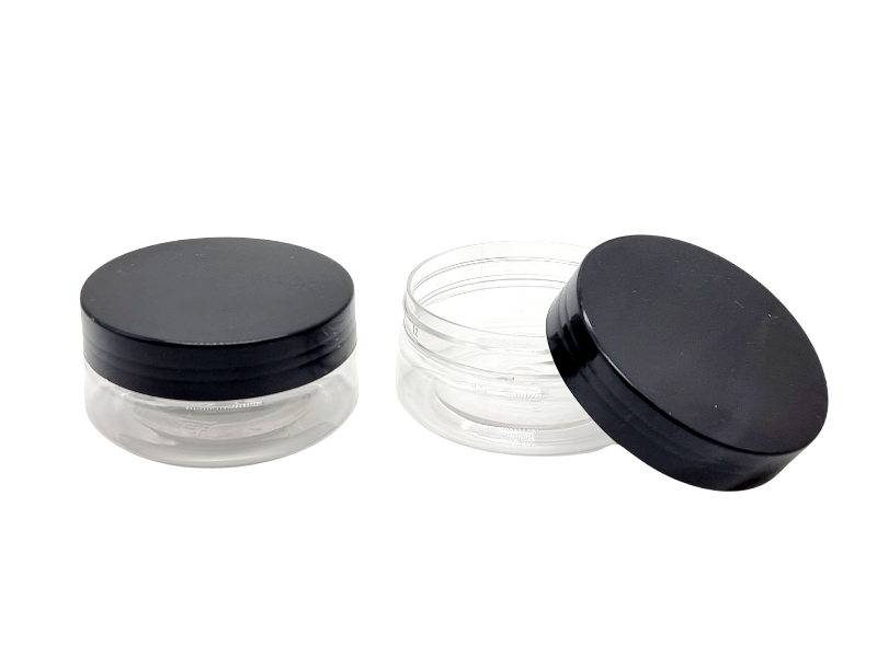Recipient Plastic Transparent cu Capac Negru,70mmx30mm - imagine 3