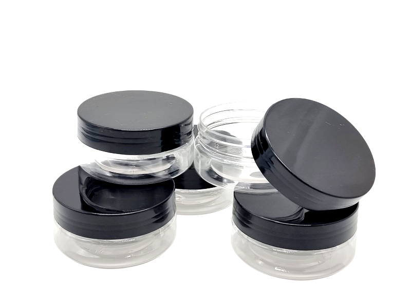 Recipient Plastic Transparent cu Capac Negru,70mmx30mm - imagine 4