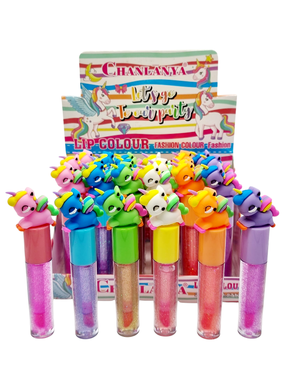 Luciu Buze cu Sclipici,Let's Go To Our Party,CHANLANYA-poney COD 8717 - imagine 3