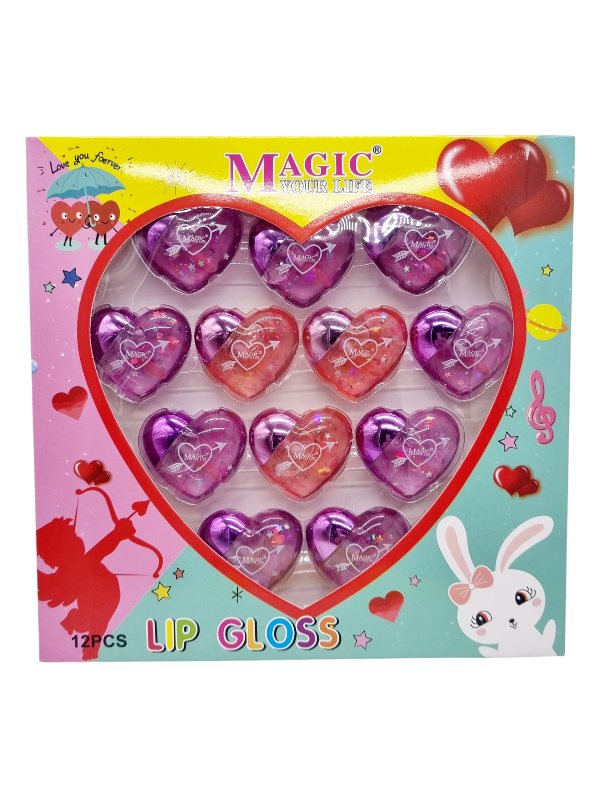 Luciu de Buze Hidratant cu Sclipici,MAGIC YOUR LIFE-Hearth
