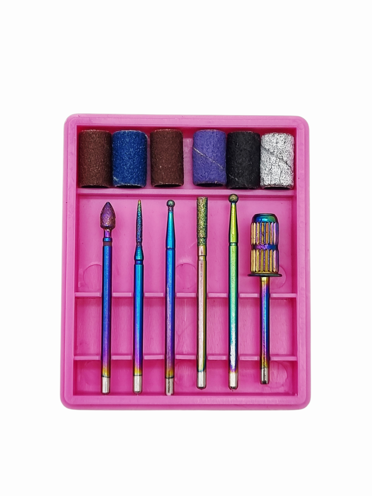 Set 6 Capete Freza Unghii-Pink