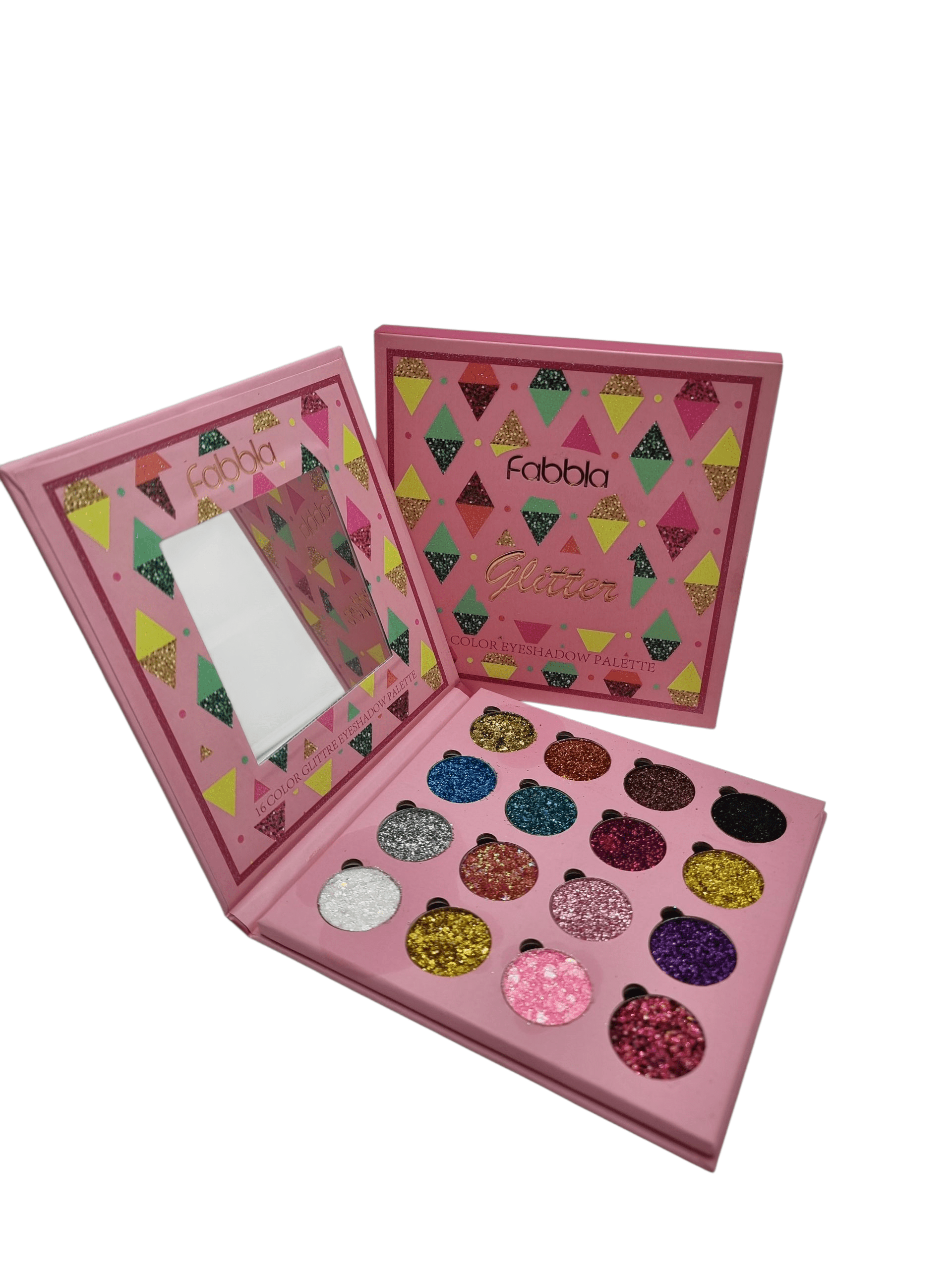 Trusa Profesionala Pleoape Glitter,FABBLA-16 culori